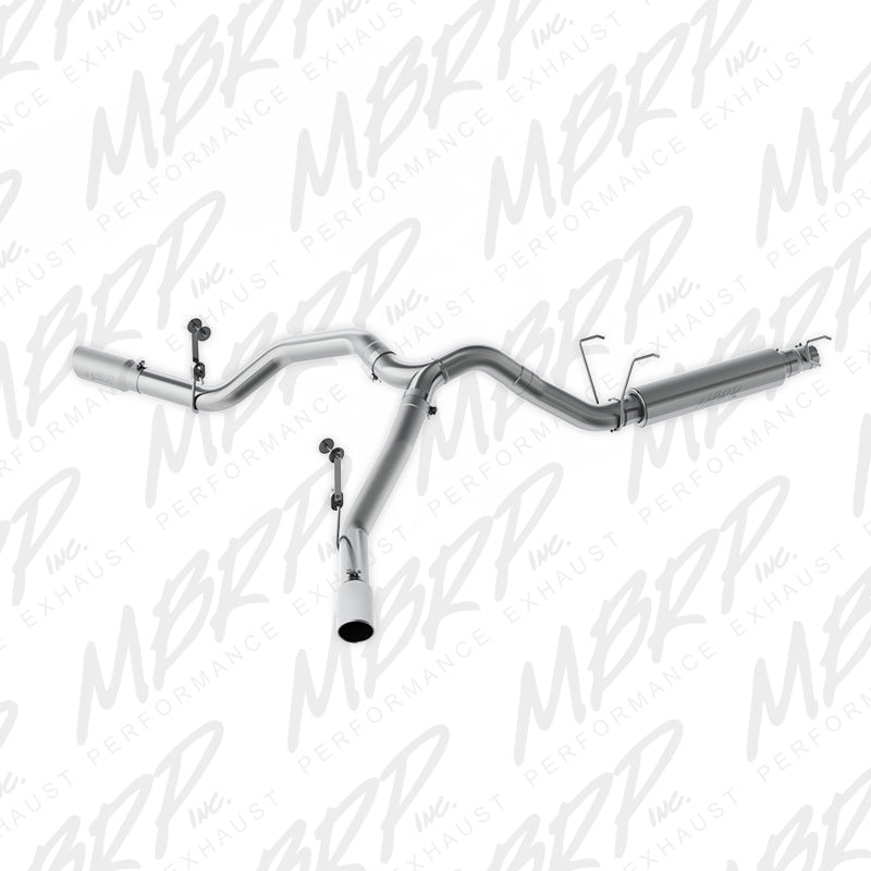 MBRP 14-16 Ram 2500/3500 6.4L 4in AL Single Side Dual Outlet Cat Back Exhaust - T1 Motorsports