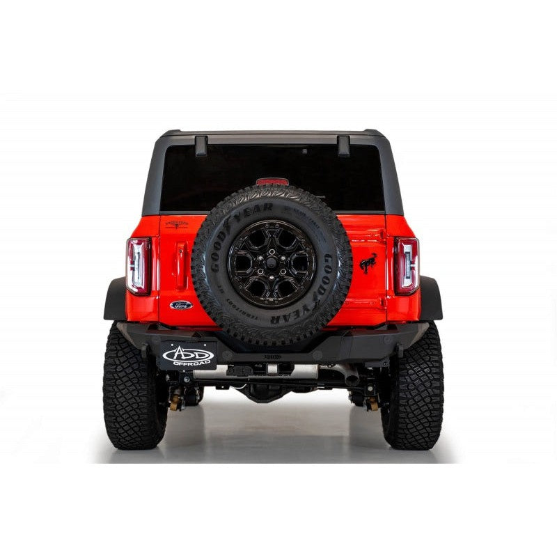 Addictive Desert Designs 2021+ Ford Bronco Rock Fighter Rear Bumper - Hammer Black