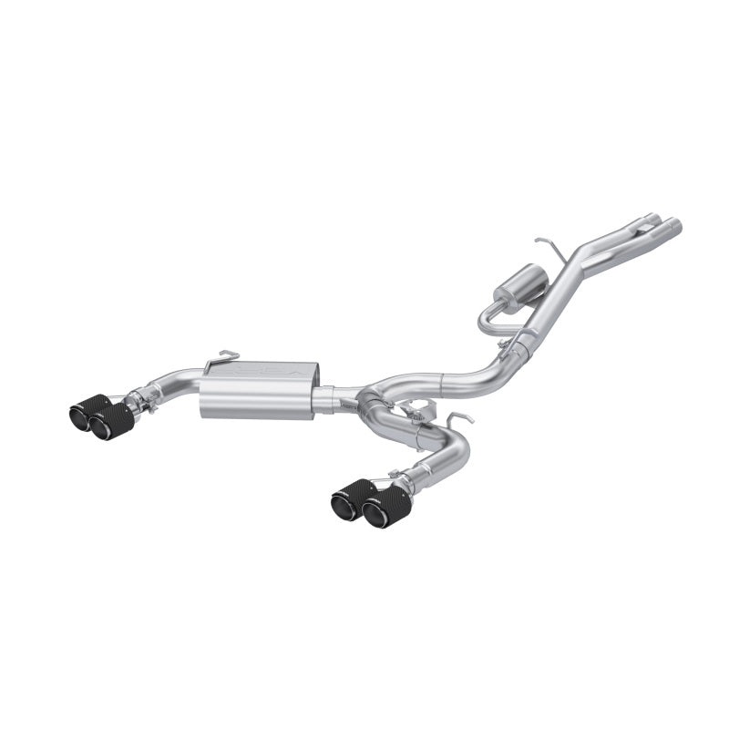 MBRP 2017-2020 Audi RS3 3in Cat-Back Exhaust Dual Split Rear w/ Carbon Fiber Tips - T1 Motorsports