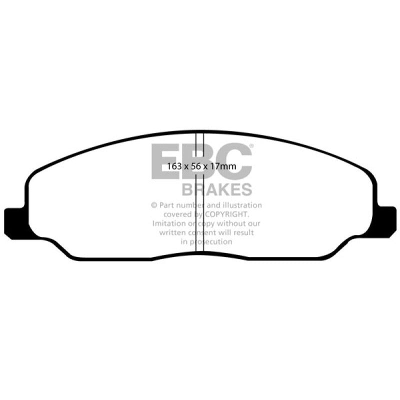 EBC Redstuff Brake Pads -  05-10 Ford Mustang 4.0 - Front Brake Pads