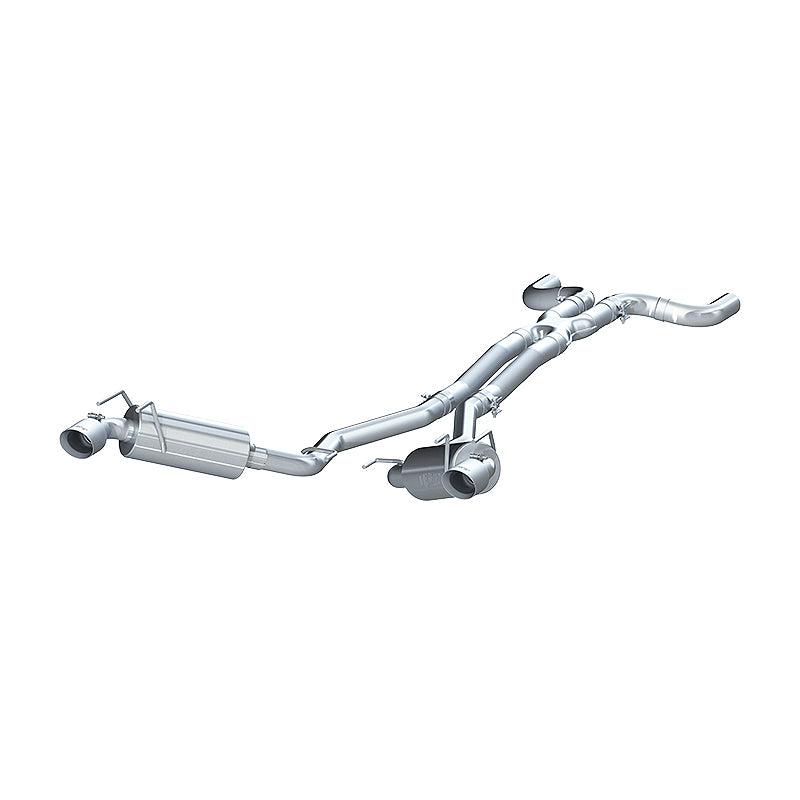 MBRP 2010 Chev Camaro V6 3.6L Dual Cat Back Round Tips   (11 Conv. MUST purchase mbrpAD1710) - T1 Motorsports