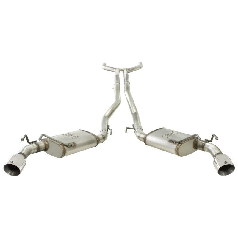 aFe MACHForce XP Exhaust 2.5in Stainless Steel CB/10-13 Chevy Camaro V6-3.6L (td) (polished tip)
