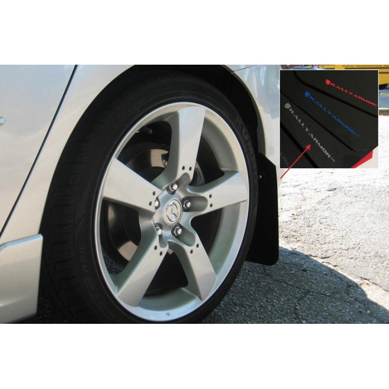 Rally Armor 04-09 Mazda3/Speed3 Black UR Mud Flap w/ Silver Logo