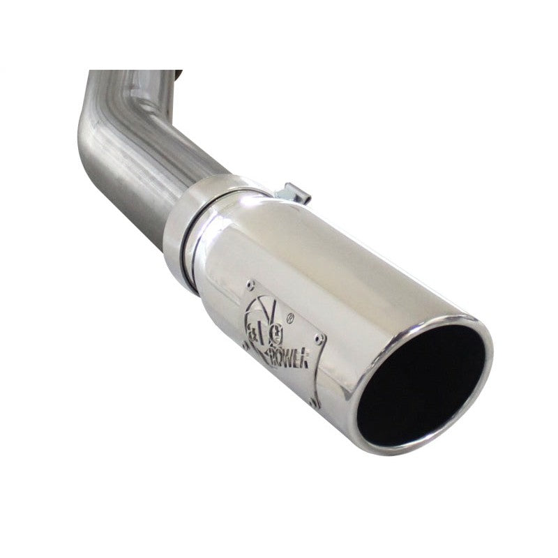 aFe MACHForce XP SS Exhaust 3in Cat-Back w/4.5in Polished Tip 11-14 Ford F150 Ecoboost V6 3.5Ltt
