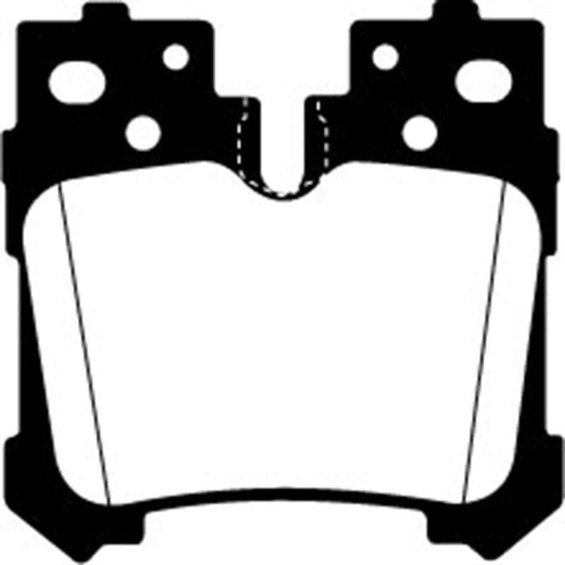 EBC Redstuff Brake Pads -  07+ Lexus LS460 4.6 - Rear Brake Pads