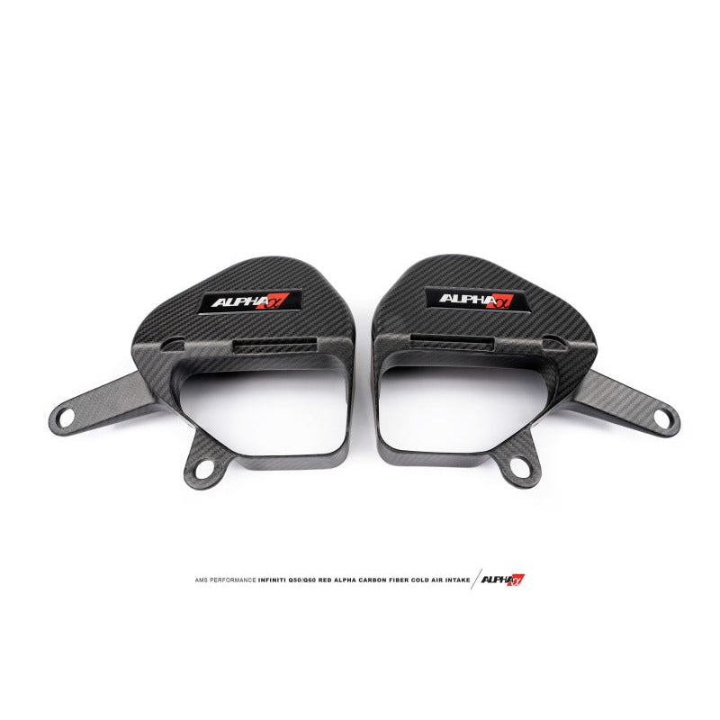 AMS Performance Infiniti 17+ Q60 / 16+ Q50 3.0TT Alpha Matte Carbon Intake Covers - T1 Motorsports