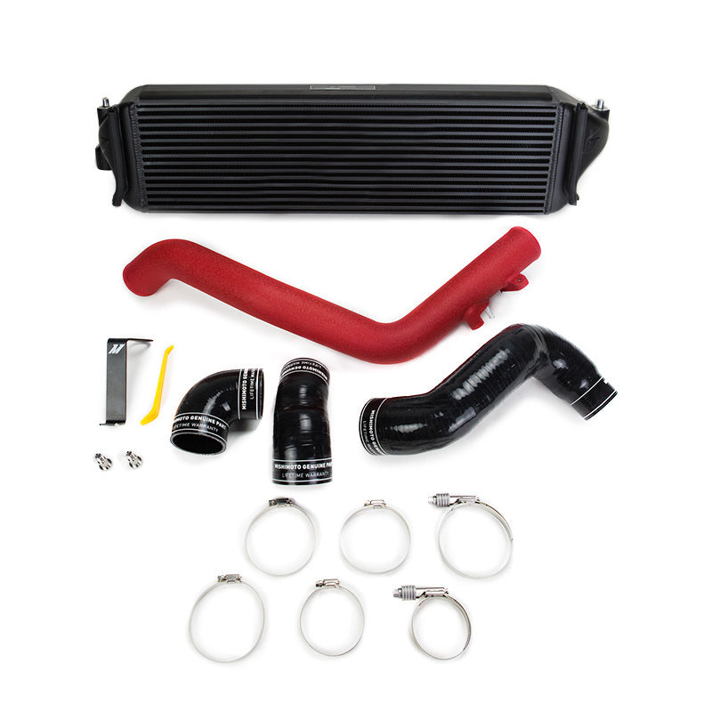 Mishimoto 2017+ Honda Civic Type R Intercooler Kit - Black Intercooler Red Pipes - T1 Motorsports
