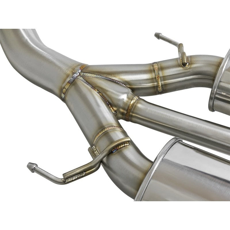 aFe Takeda 3in 304 SS Cat-Back Exhaust w/ Blue Flame Tips 2017+ Honda Civic Type R I4 2.0L (t)