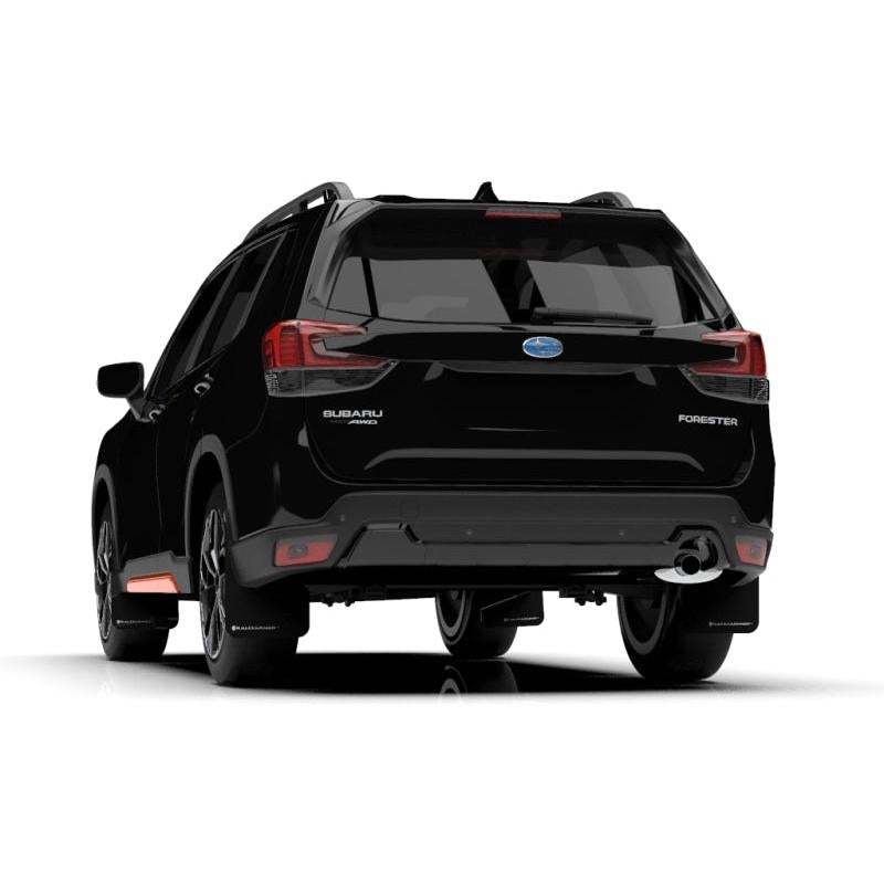 Rally Armor 19-21 Subaru Forester Black UR Mud Flap w/ White Logo