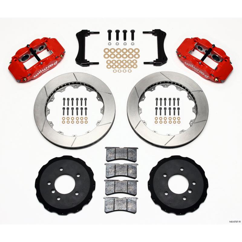 Wilwood Narrow Superlite 6R Front Hat Kit 13.06in Red E36 BMW M3 - T1 Motorsports