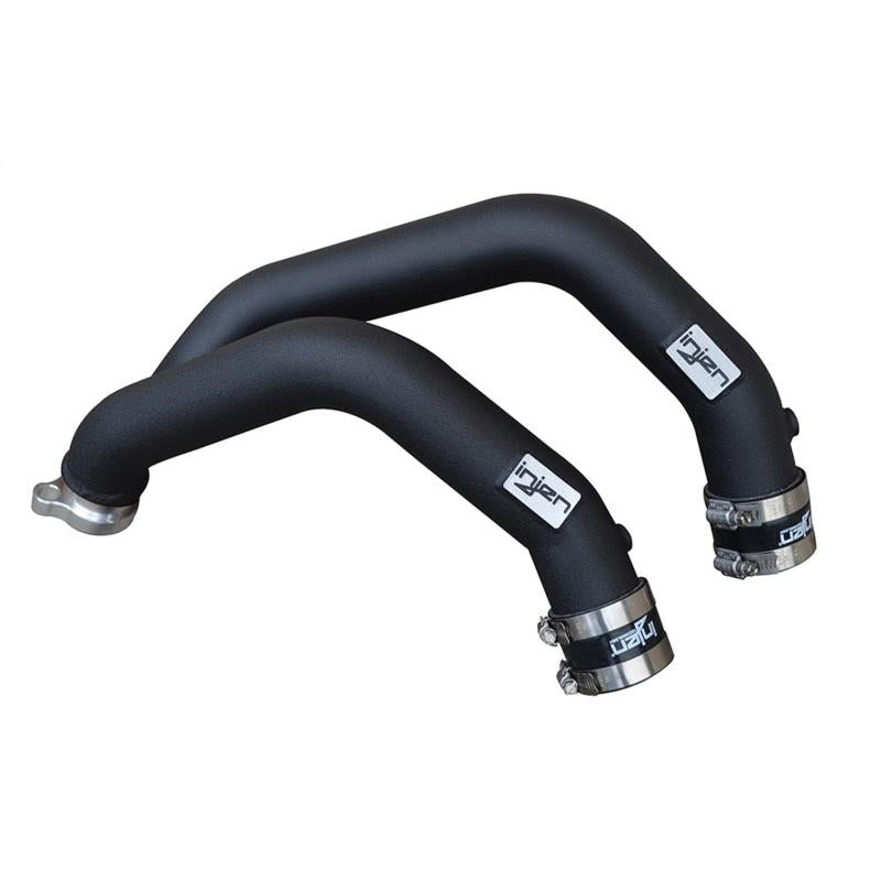 Injen 15-16 BMW M3(F80)/M4 (F82/83) 3.0L L6 Twin Turbo 2PC Aluminum Int. Charge Pipe - Wrinkle Black - T1 Motorsports