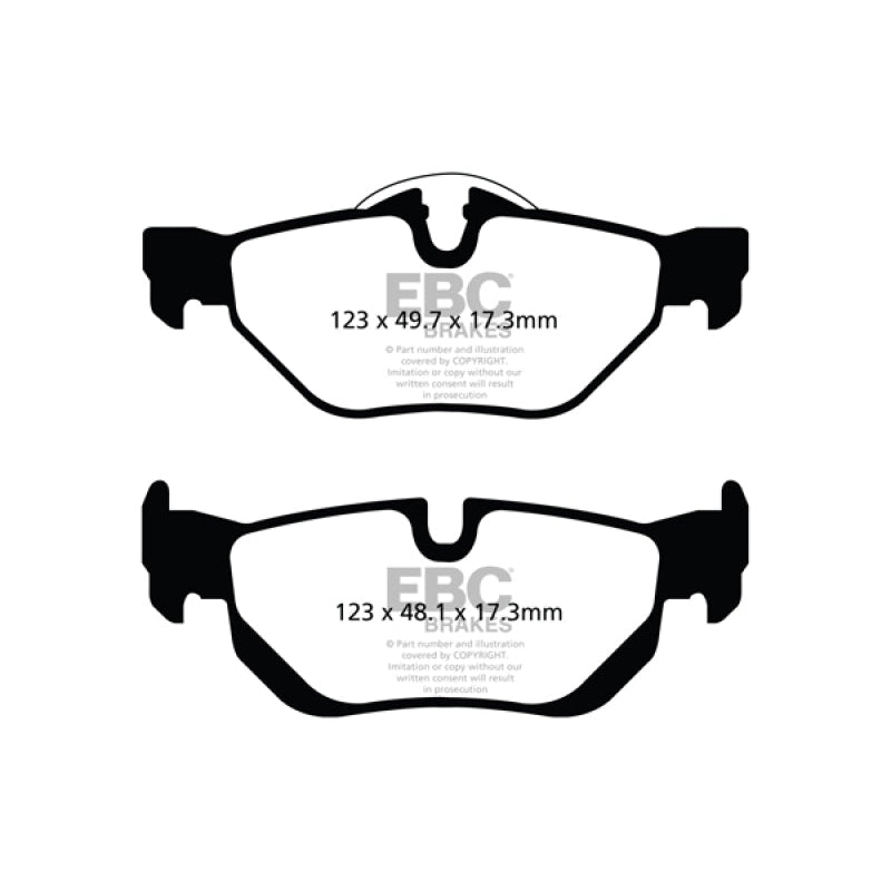 EBC Redstuff Brake Pads -  13+ BMW X1 2.0 Turbo (28i) - Rear Brake Pads