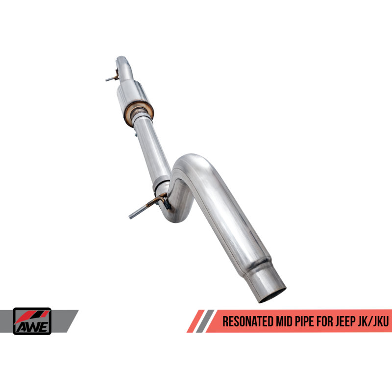 AWE Tuning 07-18 Jeep Wrangler JK/JKU 3.6L Resonated Mid Pipe