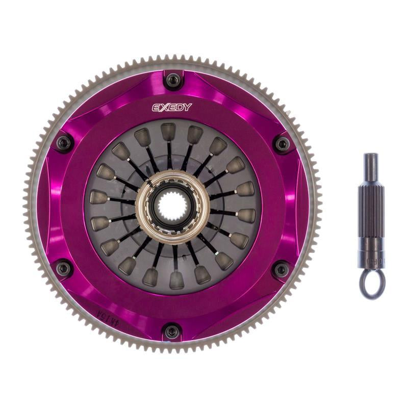 Exedy 2008-2015 Mitsubishi Lancer Evolution GSR L4 Hyper Twin Cerametallic Clutch Sprung Disc - T1 Motorsports