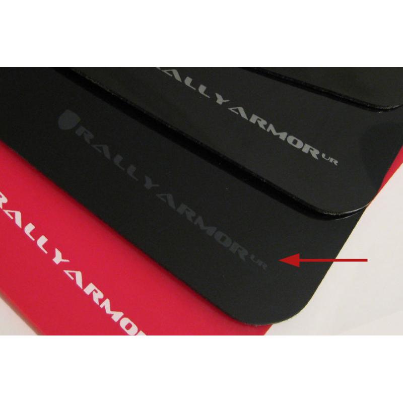 Rally Armor 03-08 Subaru Forester Black UR Mud Flap w/ Grey Logo