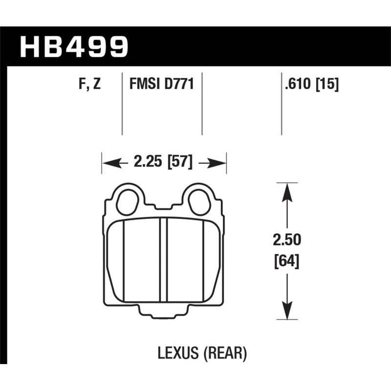 Hawk 00-05 Lexus IS300 HPS Street Rear Brake Pads - T1 Motorsports