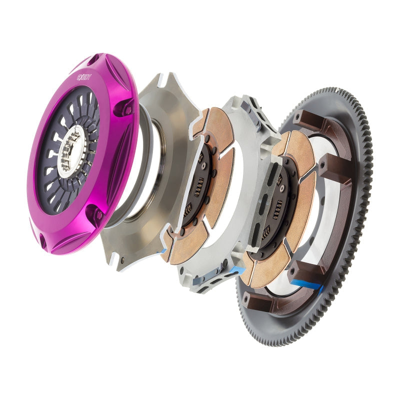 Exedy 1993-1995 Mazda RX-7 R2 Hyper Twin Cerametallic Clutch Sprung Center Disc Pull Type - T1 Motorsports