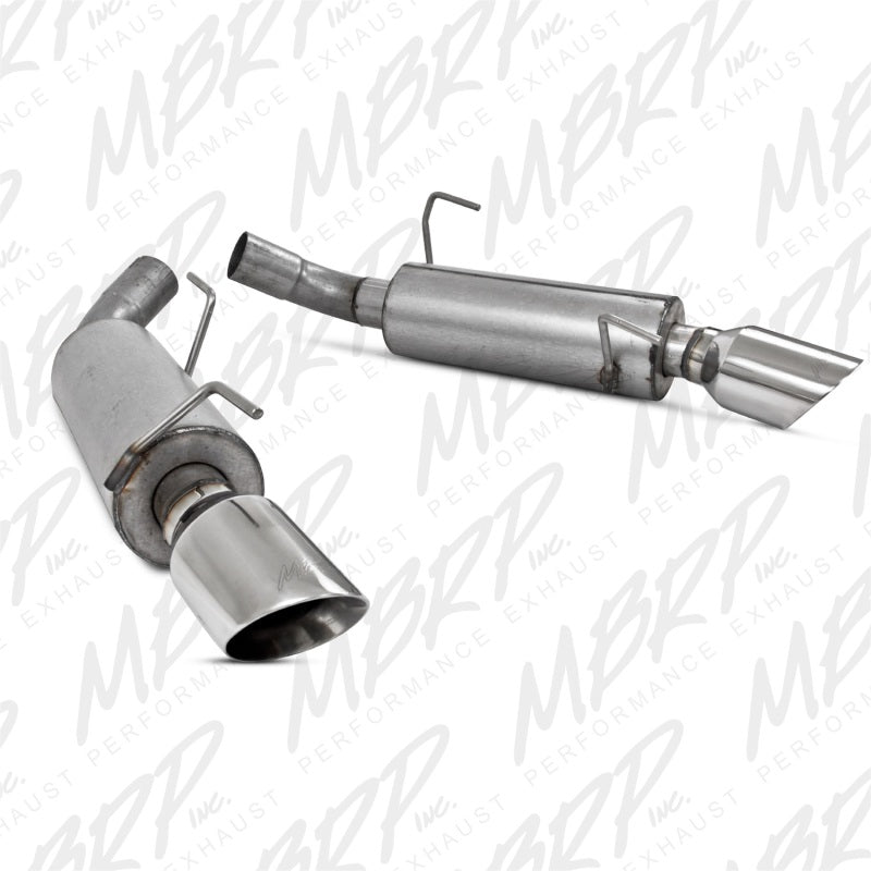 MBRP 05-10 Ford Mustang GT 5.0/Shelby GT500 Dual Mufflers Axle Back Split Rear AL - T1 Motorsports