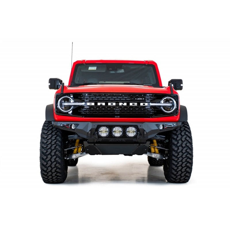 Addictive Desert Designs 21-22 Ford Bronco Bomber Front Bumper (w/ 3 Rigid 360 Mounts)