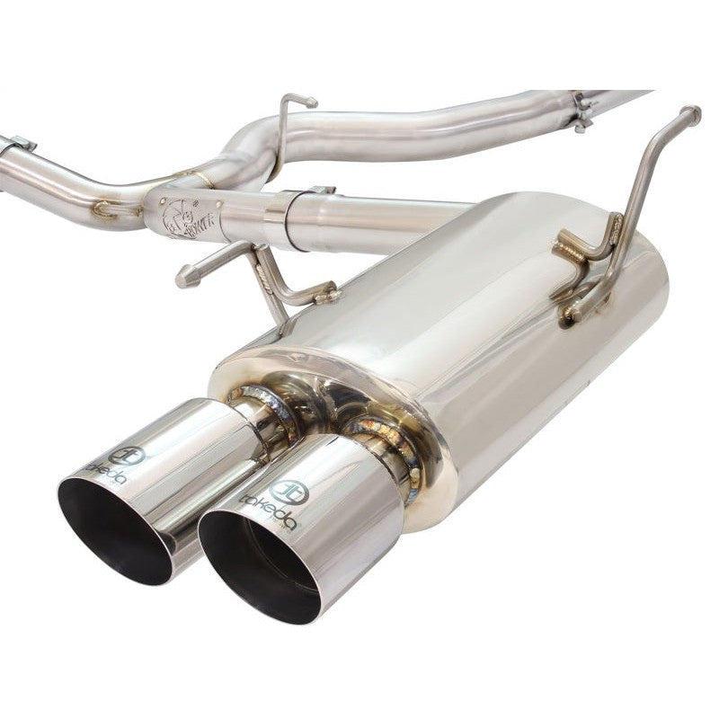 aFe Takeda 3in SS Exhaust Cat-Back 15-16 Subaru WRX/STI 2.0L/2.5L Polished Tips
