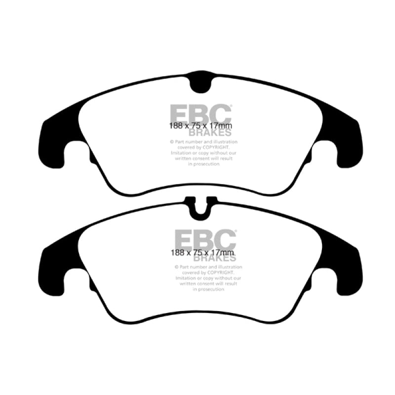 EBC Redstuff Brake Pads -  09-11 Audi A4 2.0 Turbo - Front Brake Pads - T1 Motorsports