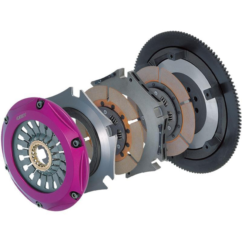 Exedy 2003-2007 Infiniti G35 V6 Hyper Twin Cerametallic Clutch Sprung Center Disc Push Type Cover - T1 Motorsports