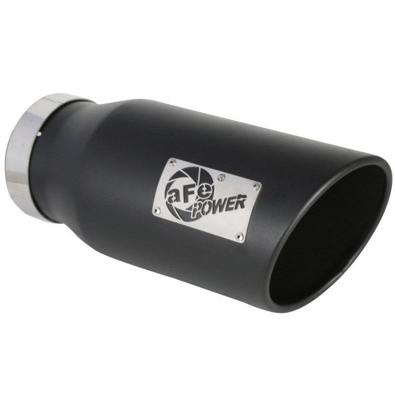 aFe Large Bore-HD 5in 409SS DPF-Back Exhaust System w/Black Tip 19-20 Ram Diesel Trucks L6-6.7L (td)