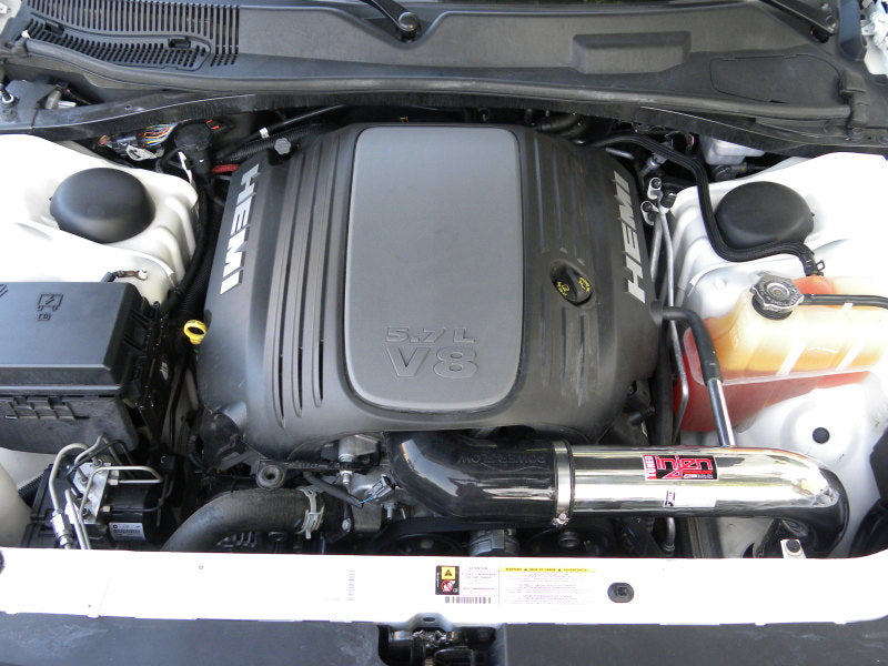 Injen 09-14 Dodge Challenger Hemi 5.7L V8 SRT-8 6.1L 5.7L V8 Polished Power-Flow Air - T1 Motorsports