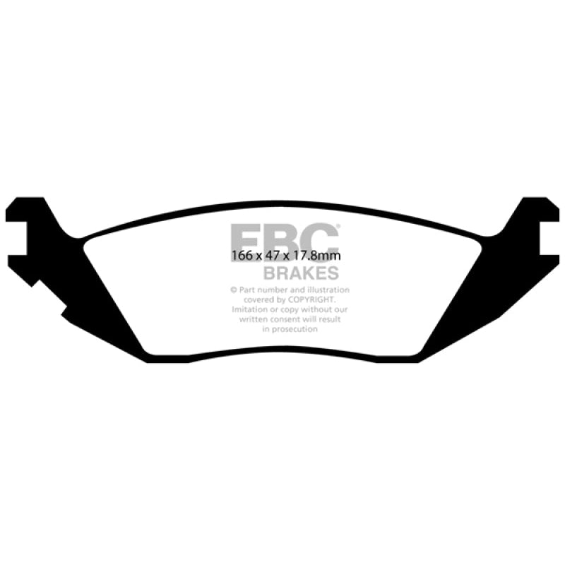 EBC 06-09 Chrysler Aspen 4.7 Extra Duty Rear Brake Pads - T1 Motorsports