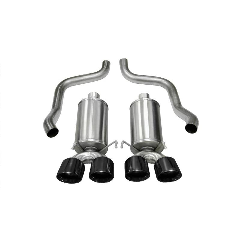 Corsa Xtreme Axle-Back Exhaust w/Dual Black 3.5in Tips - 2009-2013 Chevrolet Corvette C6 6.2L V8
