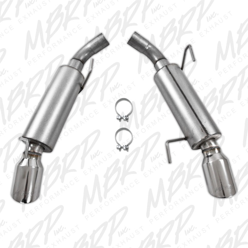 MBRP 05-10 Ford Mustang GT 5.0/Shelby GT500 Dual Mufflers Axle Back Split Rear AL - T1 Motorsports