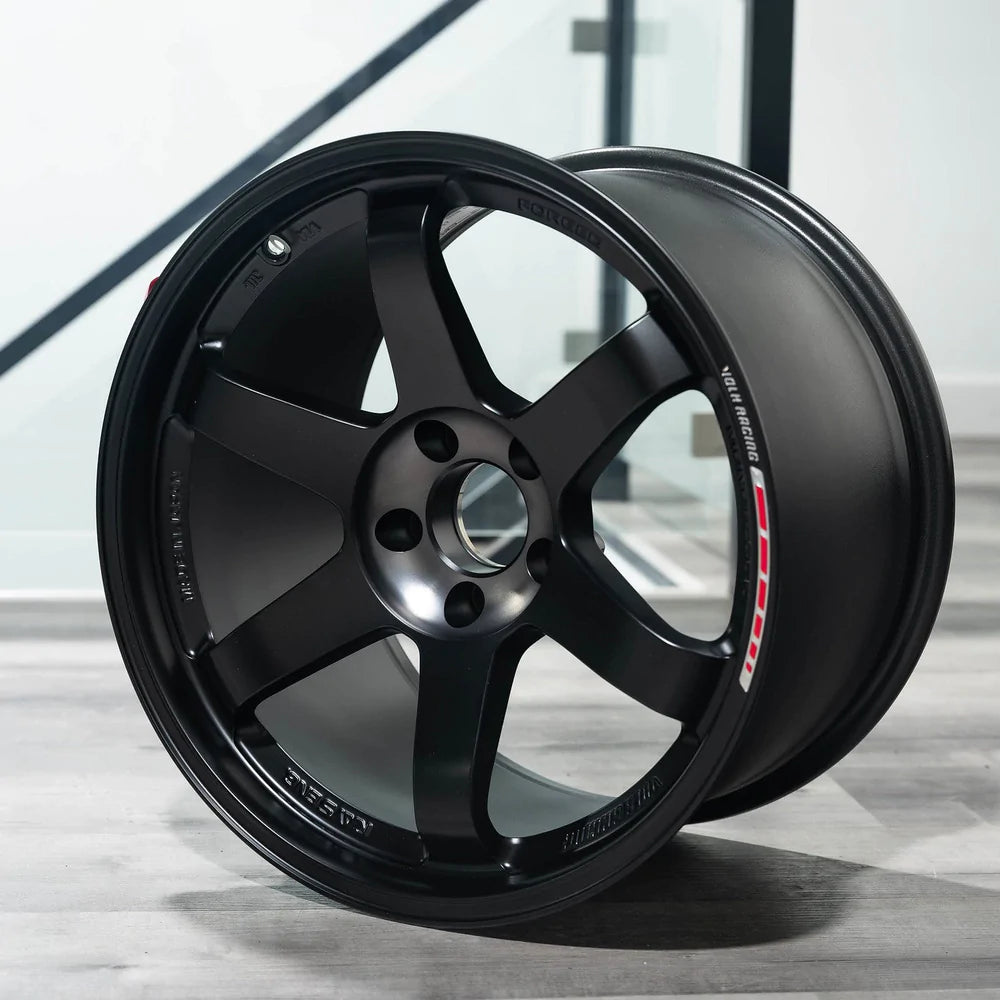 Rays Volk Racing Te37 SL Black Edition III - 18x9.5 / 5x120 / Offset +39 - Honda FK8 Type R Spec - T1 Motorsports
