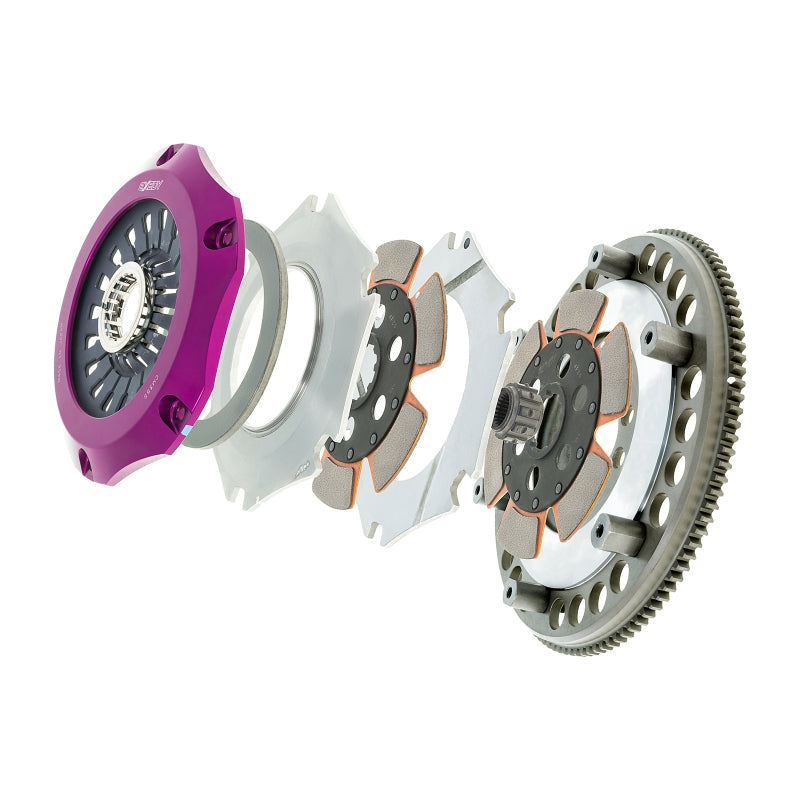 Exedy 2008-2015 Mitsubishi Lancer Evolution GSR L4 Hyper Compe-R Twin Cerametallic Clutch Rigid - T1 Motorsports