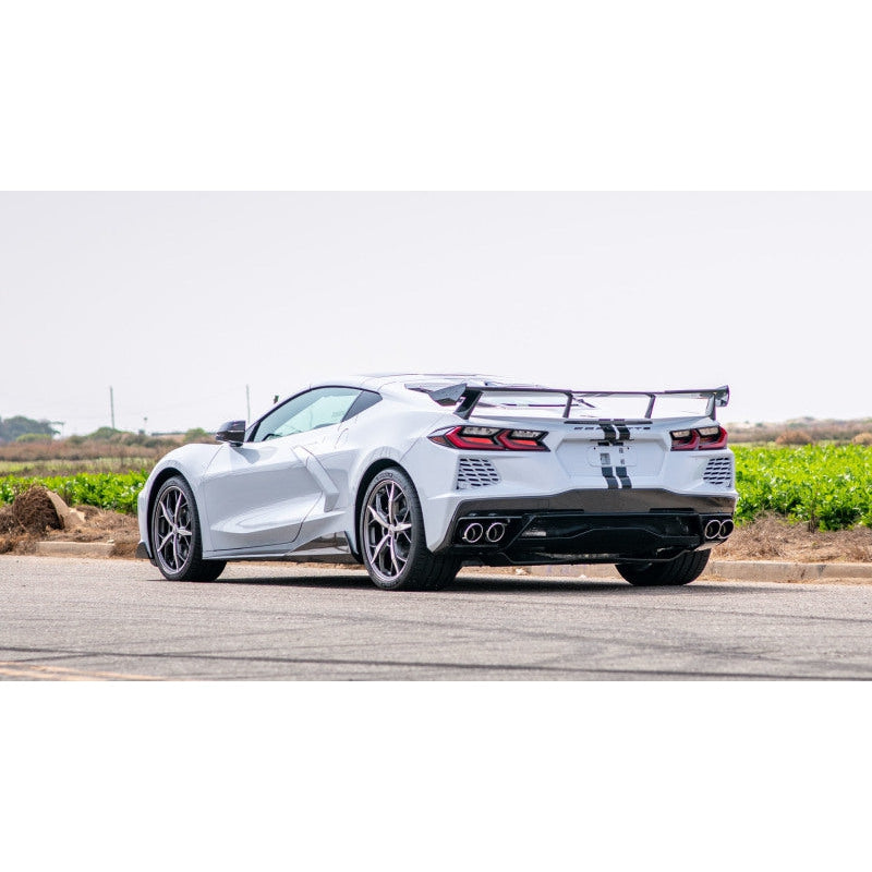 Borla 2020 Chevrolet Corvette C8 6.2L ATAK 3in Exhaust System Dual Round A/C Tips 4inx 4.75in - T1 Motorsports