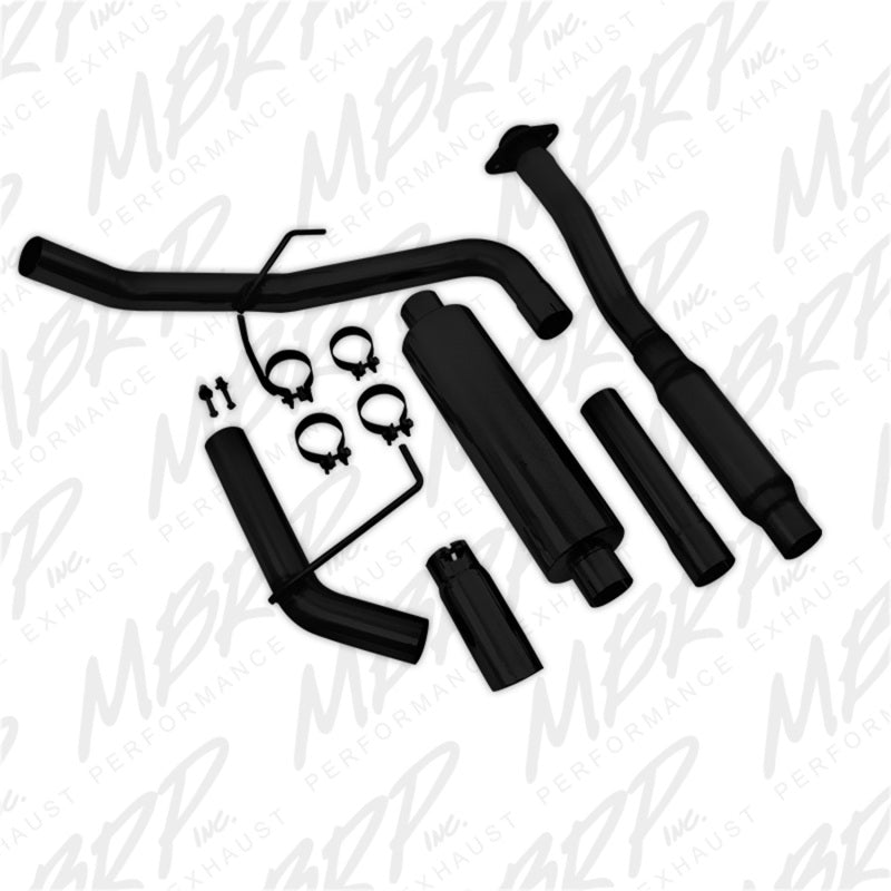 MBRP 11-14 Ford F150 3in Cat Back Single Side Exit Black Coated Exhaust System - T1 Motorsports
