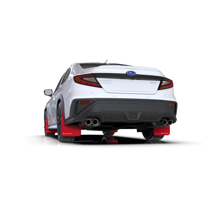 Rally Armor 2022 Subaru WRX Red UR Mud Flap w/ White Logo