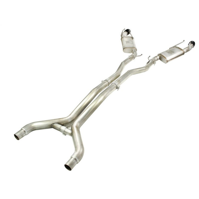 aFe MACHForce XP Exhaust 3in Stainless Stee CB/10-13 Chevy Camaro V8-6.2L (td) (gloss blk tip)