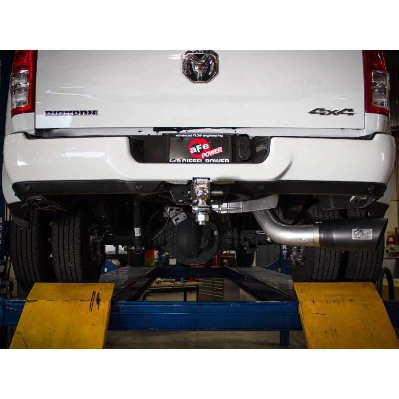 aFe 19-22 Ram Diesel Trucks L6-6.7L(td) Large Bore-HD 5in 409SS DPF-Back Exhaust System w/Pol Tip