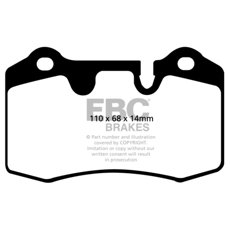 EBC Redstuff Brake Pads -  04-12 Aston Martin DB9 5.9 - Rear Brake Pads