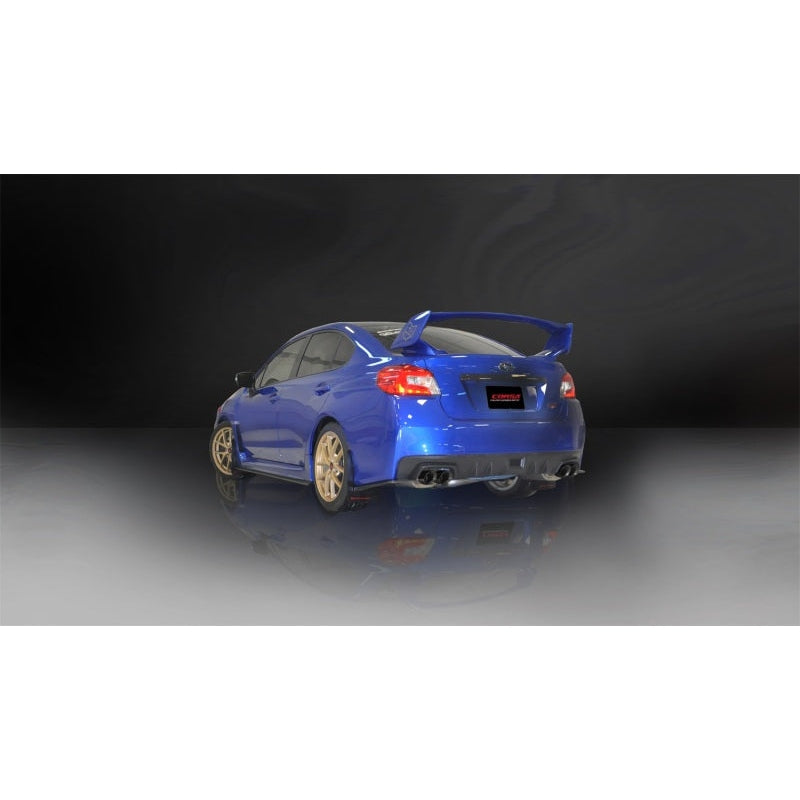 Corsa Sport Cat Back Exhaust w/Black Quad 3.5in Tips - 2015-2021 Subaru WRX