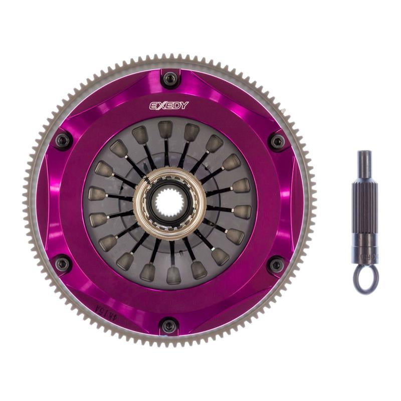 Exedy 2008-2015 Mitsubishi Lancer Evolution GSR L4 Hyper Twin Cerametallic Clutch Sprung Disc - T1 Motorsports