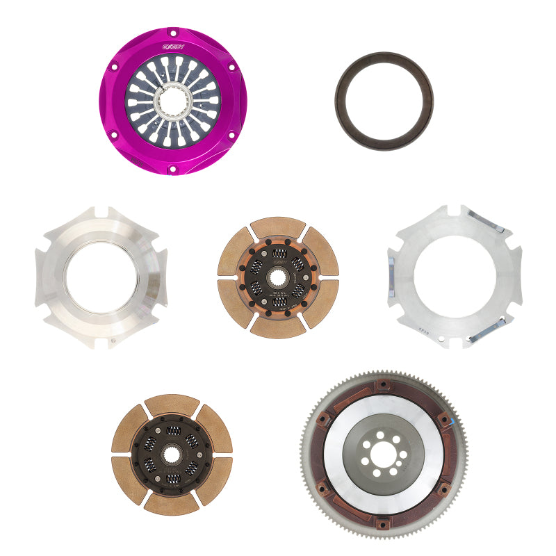 Exedy 2008-2015 Mitsubishi Lancer Evolution GSR L4 Hyper Twin Cerametallic Clutch Sprung Disc - T1 Motorsports