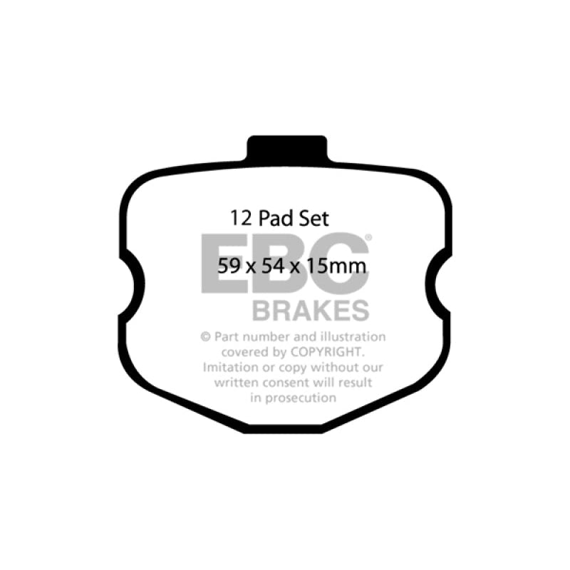 EBC Redstuff Brake Pads -  06-08 Chevrolet Corvette (C6) 7.0 (Z06) - Front Brake Pads