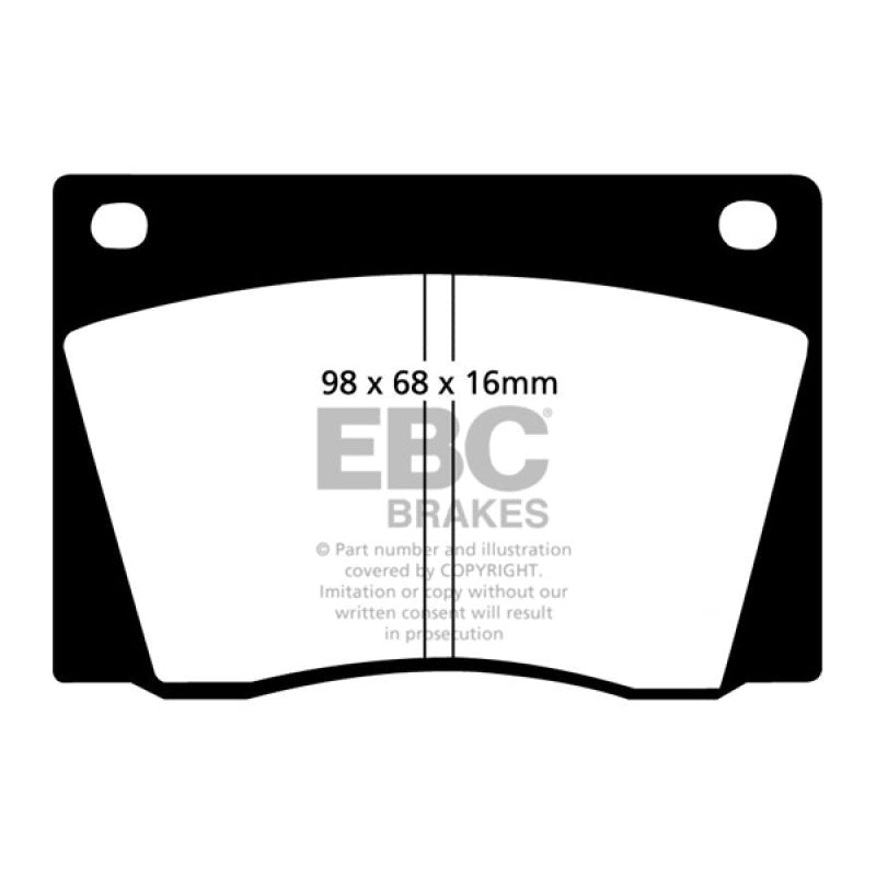 EBC Redstuff Brake Pads -  67-74 Ac 428 7.0 - Front Brake Pads