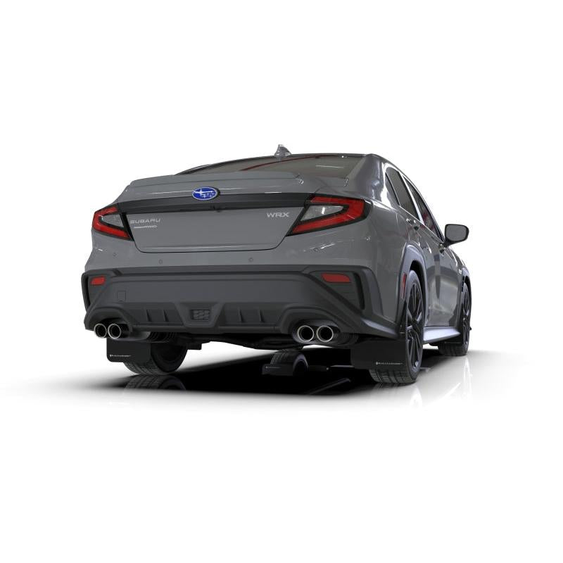 Rally Armor 2022 Subaru WRX Black UR Mud Flap - Metallic Black Logo