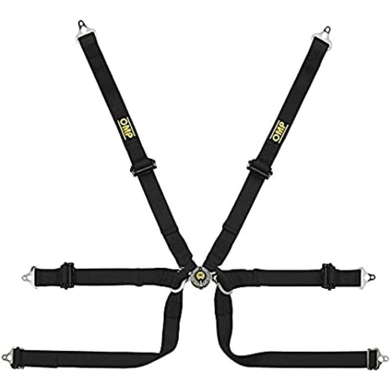 OMP Safety Harness Tecnica 2In Prot Black Pull Up - (Fia 8853-2016)