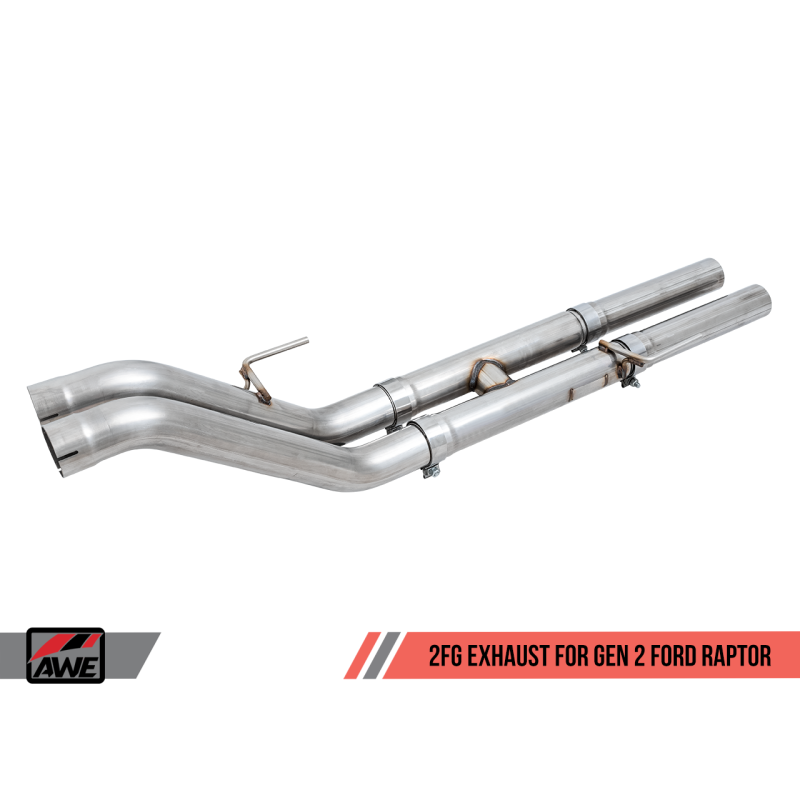 AWE Tuning 2017+ Ford Raptor 1 FG Resonated Performance H-Pipe