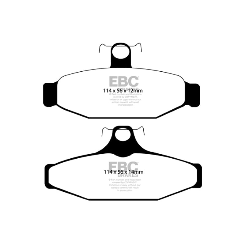 EBC Redstuff Brake Pads -  90-00 Aston Martin Vantage 5.3 (Twin Supercharged)(AP) - Rear Brake Pads