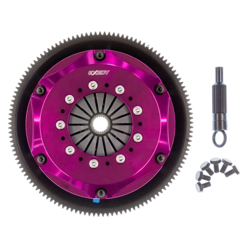 Exedy 1986-1989 Mazda RX-7 R2 Hyper Twin Cerametallic Clutch Sprung Center Disc Push Type Cove - T1 Motorsports