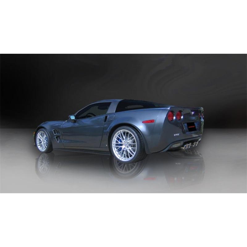 Corsa 12-13 Chevrolet Corvette C6 ZR1 Sport Cat-Back Dual Rear Exit w/ Twin 4.0in Pol Tips